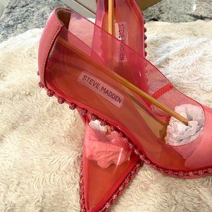 Steve Madden VYPER PINK High Heel Shoes Size 10